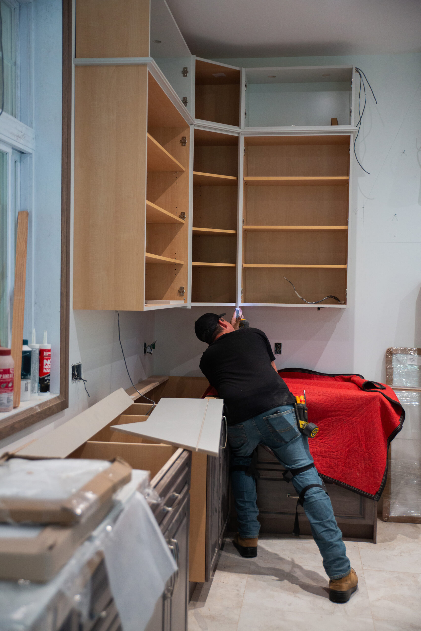 installation armoires de cuisine